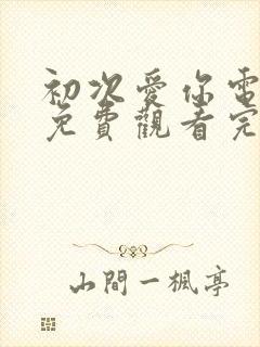 初次爱你电视剧免费观看完整