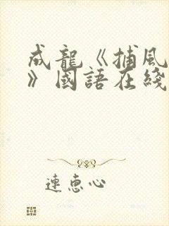 成龙《捕风追影》国语在线观看