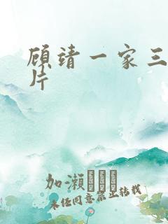 顾靖一家三口照片