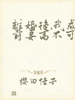 离婚后,我成了前妻高不可攀的神