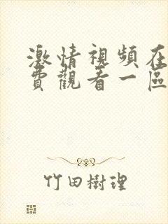 激情视频在线免费观看一区