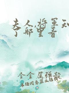 夫人,将军知错了哪里看