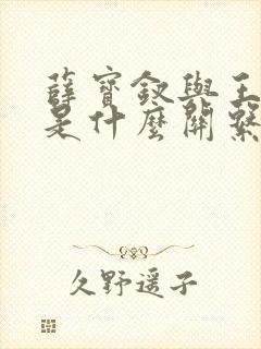 薛宝钗与王夫人是什么关系