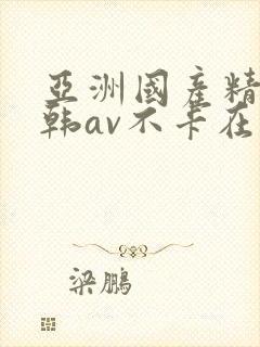 亚洲国产精品日韩av不卡在线