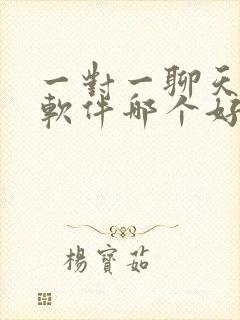 一对一聊天视频软件哪个好