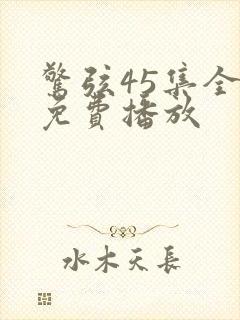 惊弦45集全部免费播放