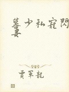 慕少私宠闪婚甜妻