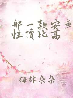 哪一款安卓手机性价比高