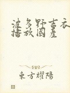 波多野吉衣在线播放国产