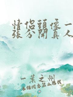 情侣头像一对两张分开真人