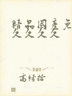 精品国产免费久久久久久