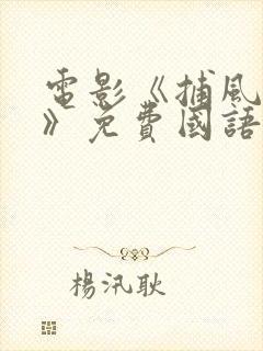 电影《捕风追影》免费国语播放