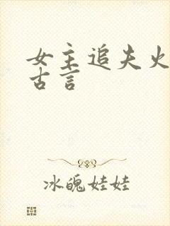 女主追夫火葬场古言