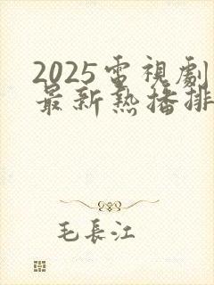 2025电视剧最新热播排行榜