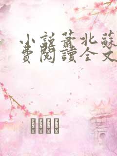 小说萧北苏婉免费阅读全文