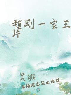 赵刚一家三口照片