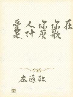 爱人你你在何方是什么歌