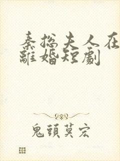 秦总夫人在找你离婚短剧