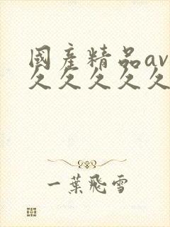 国产精品av久久久久久久