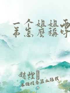 一个姐姐两个弟弟怎么称呼