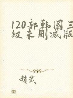 120部韩国三级未删减版