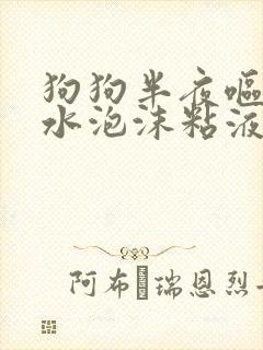 狗狗半夜呕吐黄水泡沫粘液怎么办