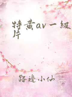 特黄av一级大片