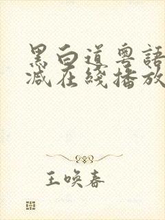黑白道粤语无删减在线播放