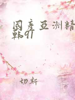 国产亚洲精品日韩91