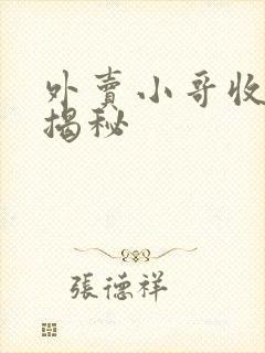 外卖小哥收入大揭秘