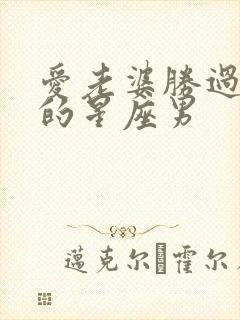 爱老婆胜过一切的星座男