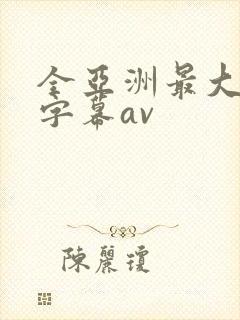 全亚洲最大中文字幕av