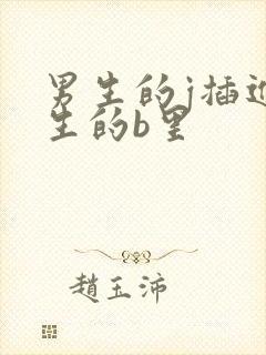 男生的j插进女生的b里