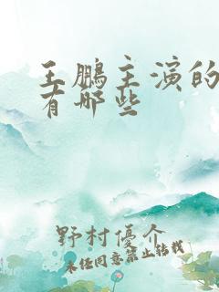 王鹏主演的短剧有哪些