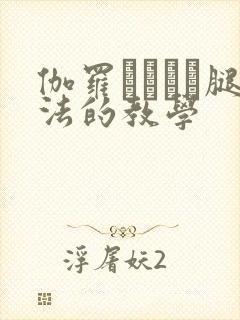 伽罗ちゃんが腿法的教学
