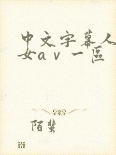 中文字幕人妻熟女aⅴ一区