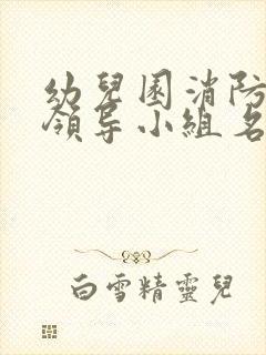 幼儿园消防安全领导小组名单及工作职责