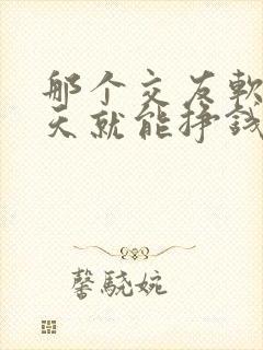 那个交友软件聊天就能挣钱