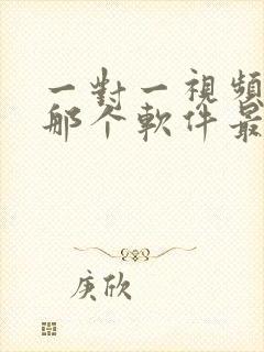 一对一视频聊天那个软件最好