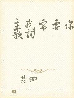 主我需要你原唱歌词