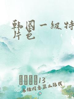 韩国一级特黄大片色