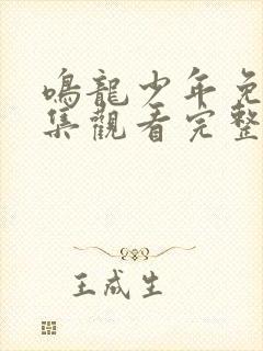 鸣龙少年免费全集观看完整版在线