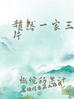 赵然一家三口照片