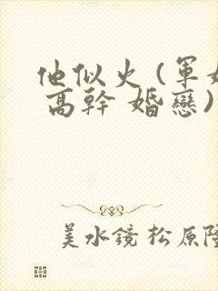 他似火 (军婚 高干 婚恋) 小说