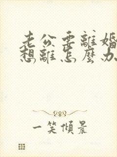 老公要离婚我不想离怎么办怎么挽留