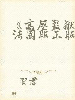 《高压监狱2》法国版正版