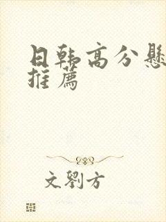 日韩高分悬疑剧推荐