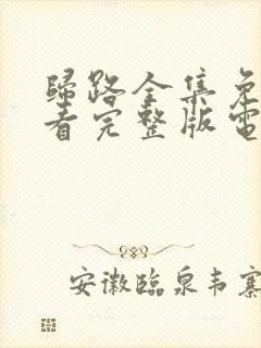 归路全集免费观看完整版电视剧高清