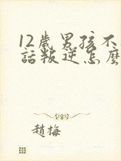 12岁男孩不听话叛逆怎么办