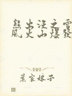 熊出没之雪岭熊风火山爆发了